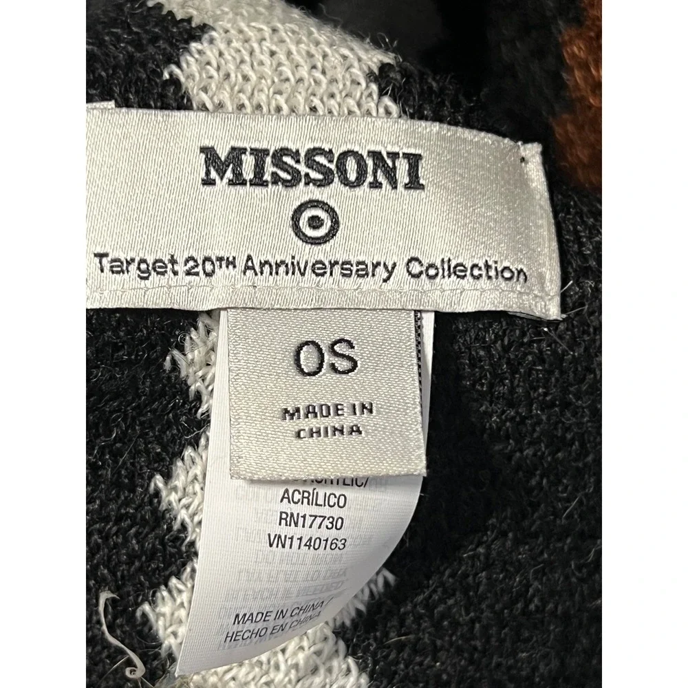 Missoni for Target 20th Anniversary‎ Scarf Zigzag Wool Blend Multicolor Fringed
